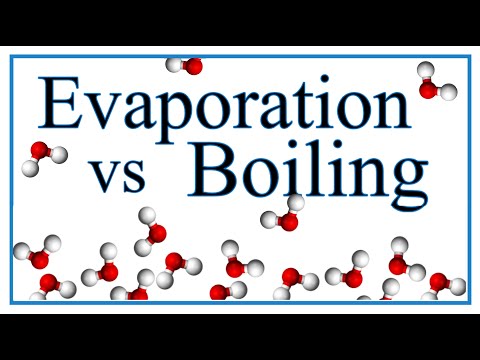 Boiling vs Evaporation