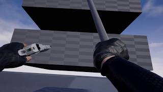 Test Dynamic Climb with weapon | VR Game Development | Into the Darkness | Unreal Engine 4