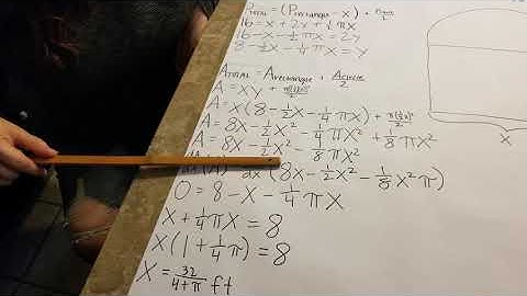 Optimization: Maximum Area