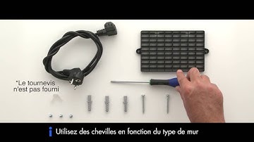 AEG hotte design vertical installation murale