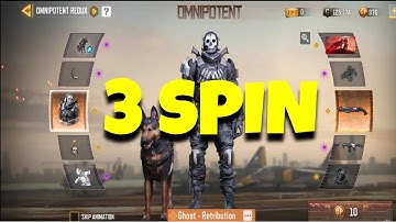 TRYING 3 SPIN ON NEW OMNIPOTENT DRAW | LEGENDARY GHOST & SHORTY | SEASON 5 | CODM