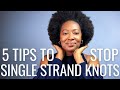 Clutch Tips to Decrease SINGLE STRAND KNOTS In Afro Hair feat. TreLuxe Haircare | #AD