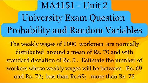 University Question Answer - Unit 2 | M.E and MCA (APS) MA4151 | Binomial Distribution Problems