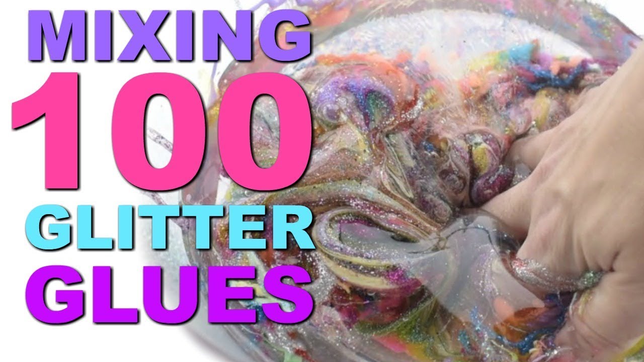 ELMERS GALLON GLITTER GLUE SLIME DIY * MIXING OVER 50 POUNDS OF