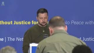 President Zelenskiy speaks in The Hague 2023 05 04 The Hague泽连斯基总统在海牙讲话
