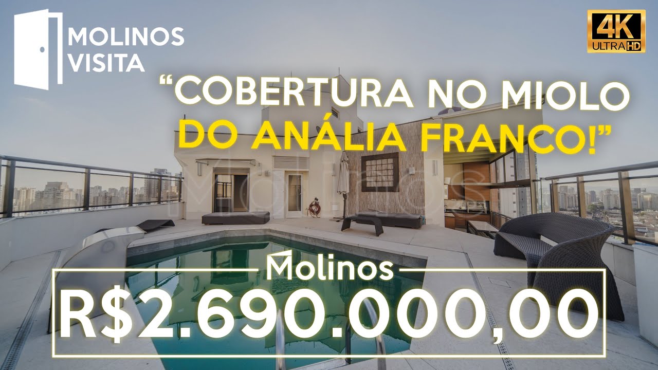 COBERTURA DUPLEX no Jardim Anália Franco ao lado do Complexo Vila Anália | MC1998