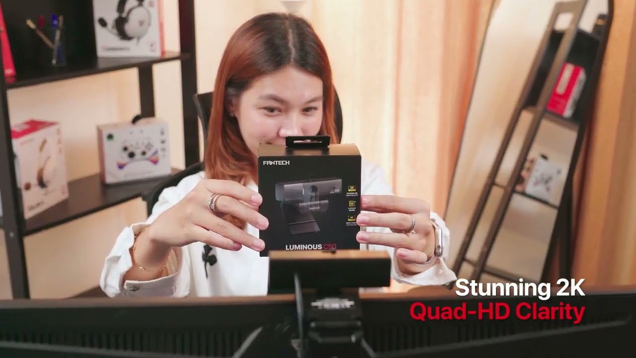 Fantech Luminous C50 Unboxing – Ultra-Clear 2K Webcam with 60FPS, Auto-Focus & Pro Mic
