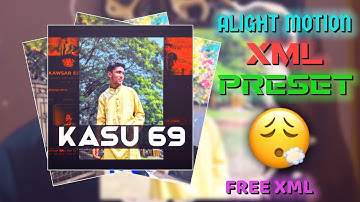 ATTITUDE - XML FILE💕😍 PRESET XML 🌈💖 NEW TREND 🌹💫 ALIGHT MOTION XML #xml #preset #presetff