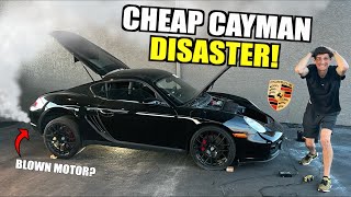 I Bought The Cheapest Porsche Cayman In The World and It&#39;s a DISASTER!!