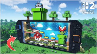 ⛏️ Minecraft :: Huge Nintendo Switch 2 House (Vertical Ver) 🎮🕹️ [마인크래프트 거대한 닌텐도 스위치2 모양 집짓기 수직버전]