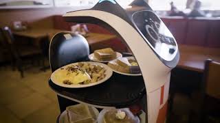 Bellabot the food delivery robot in Denny's Ottawa