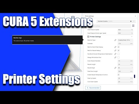 Cura 5 Extensions - Printer Settings by FieldOfView