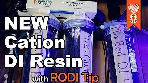 RODI filters update maintenance new cation DI resin color changing