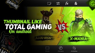 how to make thumbnail like total gaming on android | MMR GRAPHICS