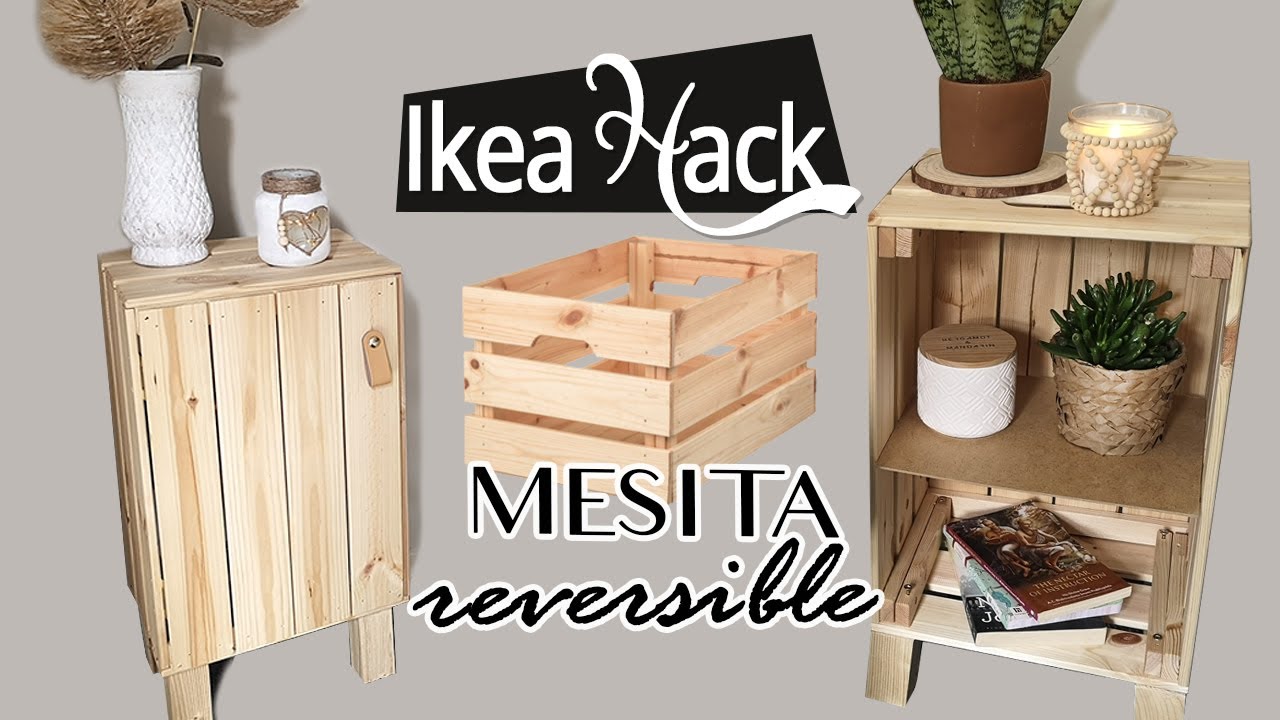 IKEA HACK: MESITAS de NOCHE con KNAGGLIG | Boho Deco | Shanti Irene -  YouTube