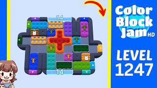 Color Block Jam Level 1247 Solution Walkthrough