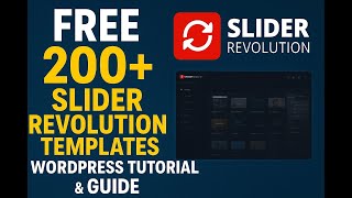 Free 200+ Slider Revolution Templates WordPress Tutorial & Guide 2026