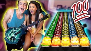 INSANE GUITAR HERO BATTLE VS MY GIRL FRIEND!