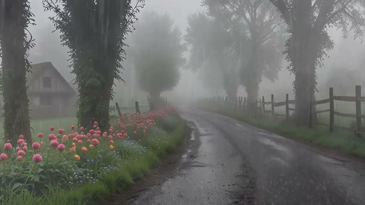 Peaceful Rain Sounds for Night Relaxation and Stress Release | Gentle Rain Ambience