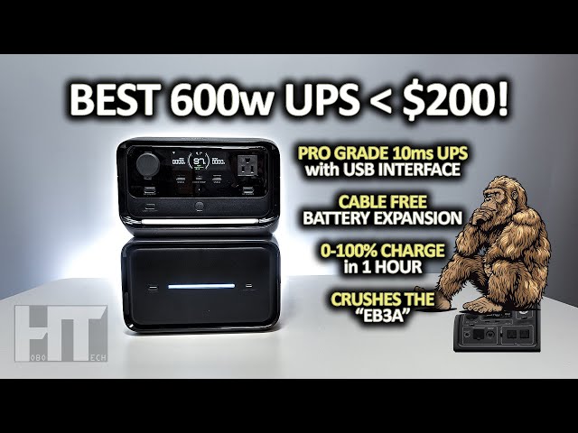 EcoFlow River 3 PLUS 600w "Pro UPS" Portable Power Station | Solar  Generator - YouTube