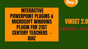 VINSET DAY 3 ANSWER KEY Interactive PowerPoint (Morning Session) || Virtual INSET 2.0 2021
