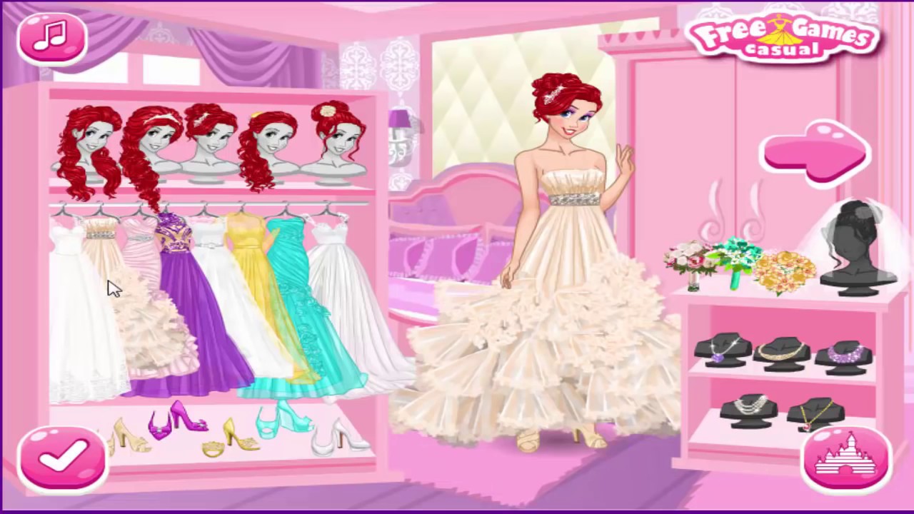 Disney Princess Games: Princess Double Wedding - YouTube