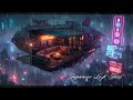 Japanese Lo-fi Jazz Mix 🛩️ Sky Café Above the Neon City: A Rainy Night on the Airship