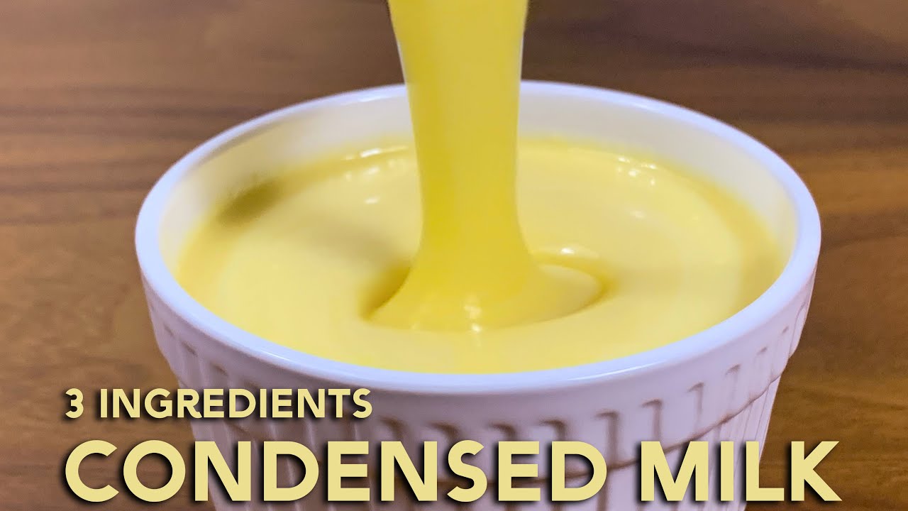 3 ingredients Condensed Milk Recipe - YouTube