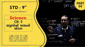 SGIS | STD 9 Science | Ch.5 સજીવોના પાયાનો એકમ  Part 04 | GSEB | Ft. Raiyani Jitendra sir | G310