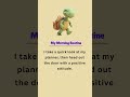 My Morning Routine || Daily English Practice || #shorts