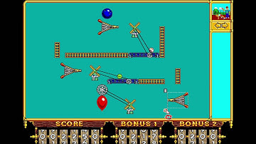 The Incredible Machine - Puzzle 8: "Tutorial: Tilting at Windmills" (1992) [MS-DOS]