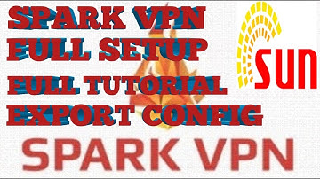 FULL TUTORIAL HOW TO SETUP AND EXPORT CONFIG. FOR SPARK VPN