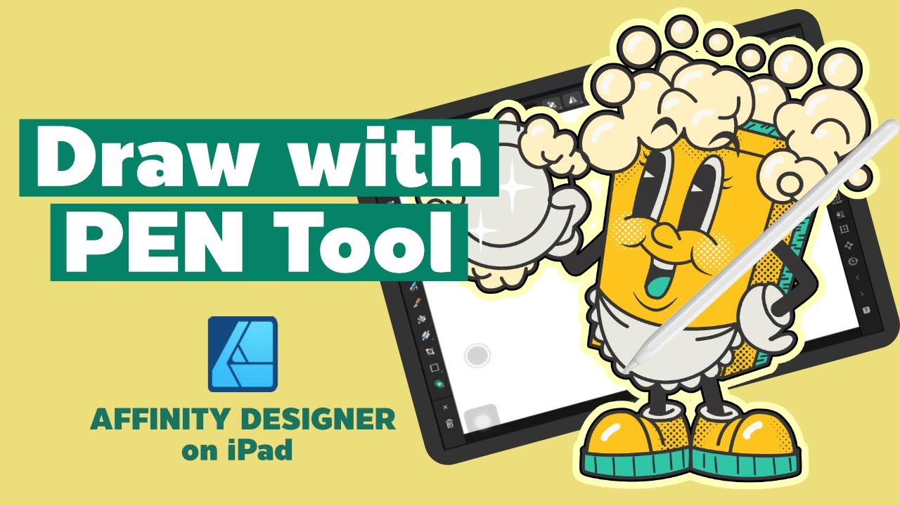 Affinity Designer 2 on iPad : Draw With Pen Tool - YouTube