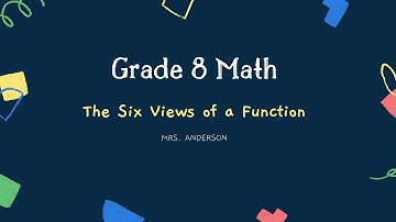 U3 L2 Day 1 - The Six Views of a Function