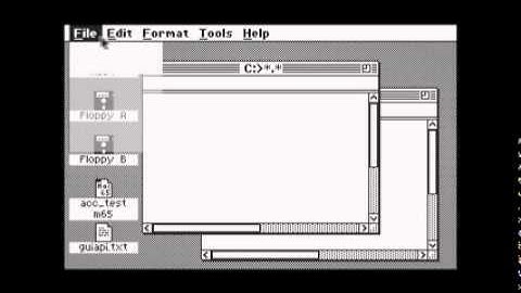 Atari 8-bit GUI: First demo