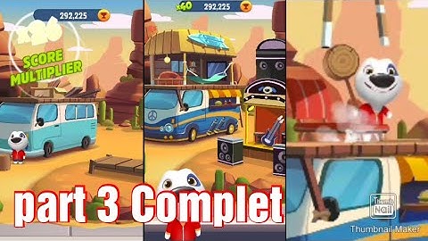 Talking Tom Gold Run Gameplay completing Part 3 ( ios android phone )