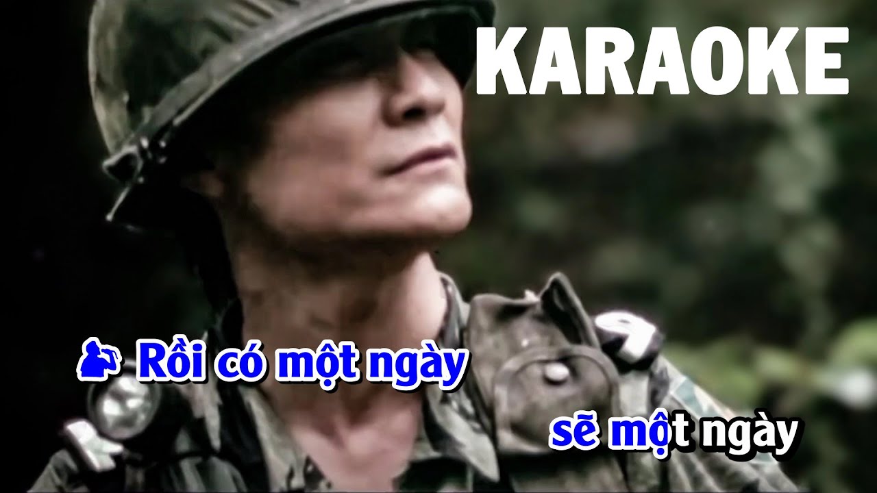 Karaoke | Một Mai Giã Từ Vũ Khí - Huỳnh Phi Tiễn | Tone Nam | Hòa Âm: Trúc Sinh
