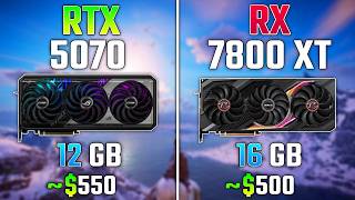 RTX 5070 vs RX 7800 XT | Test in 7 Games