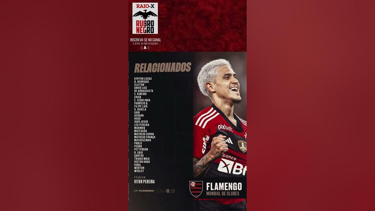 Flamengo divulga lista com 31 jogadores relacionados para o Mundial de  Clubes, flamengo