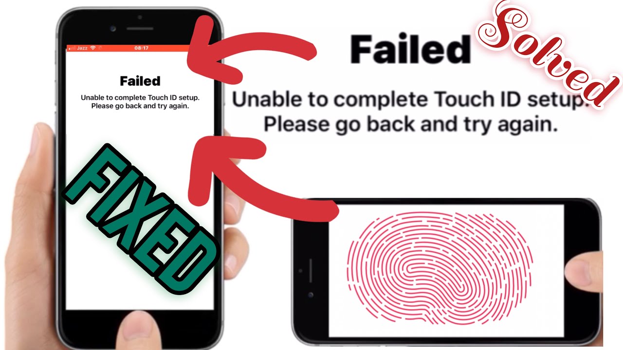 Touch ID Failed Or Unable To Complete Touch ID YouTube