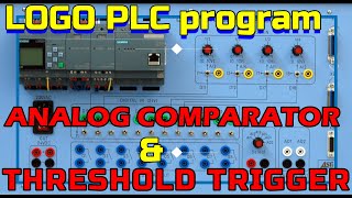 #analog #threshold #comparator #logoplc ANALOG programming in LOGO PLC with LOGO DISPLAY