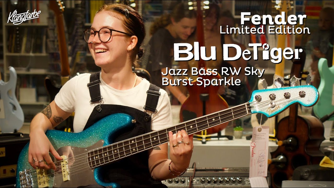 Fender - BLU DeTIGER - Limited Edition Jazz Bass (Sound Demo, No