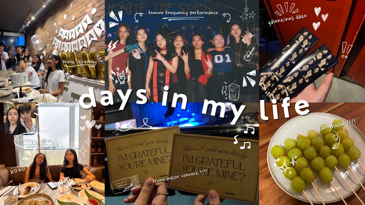 days in my life: bruno major concert, band performance, making tanghulu, photobooths | sincerelyalli