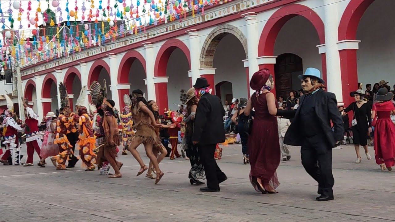 Carnaval San Sebastián Tecomaxtlahuaca 2023 danza del Centro