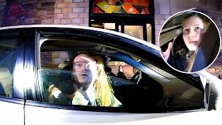 Entitled College Couple REFUSES to Leave Taco Bell Drive-Thru Line