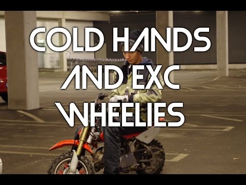 Snaxy - Cold hands and KTM 125 EXC wheelie practice