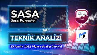 SASA POLYESTER HİSSE SENEDİ TEKNİK ANALİZİ - 23 Aralık 2022 Açılış Öncesi