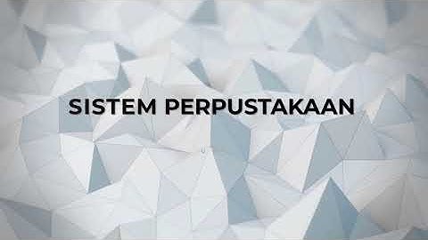 VIDEO PROJEK UAS SISTEM BASIS DATA - SISTEM PERPUSTAKAAN