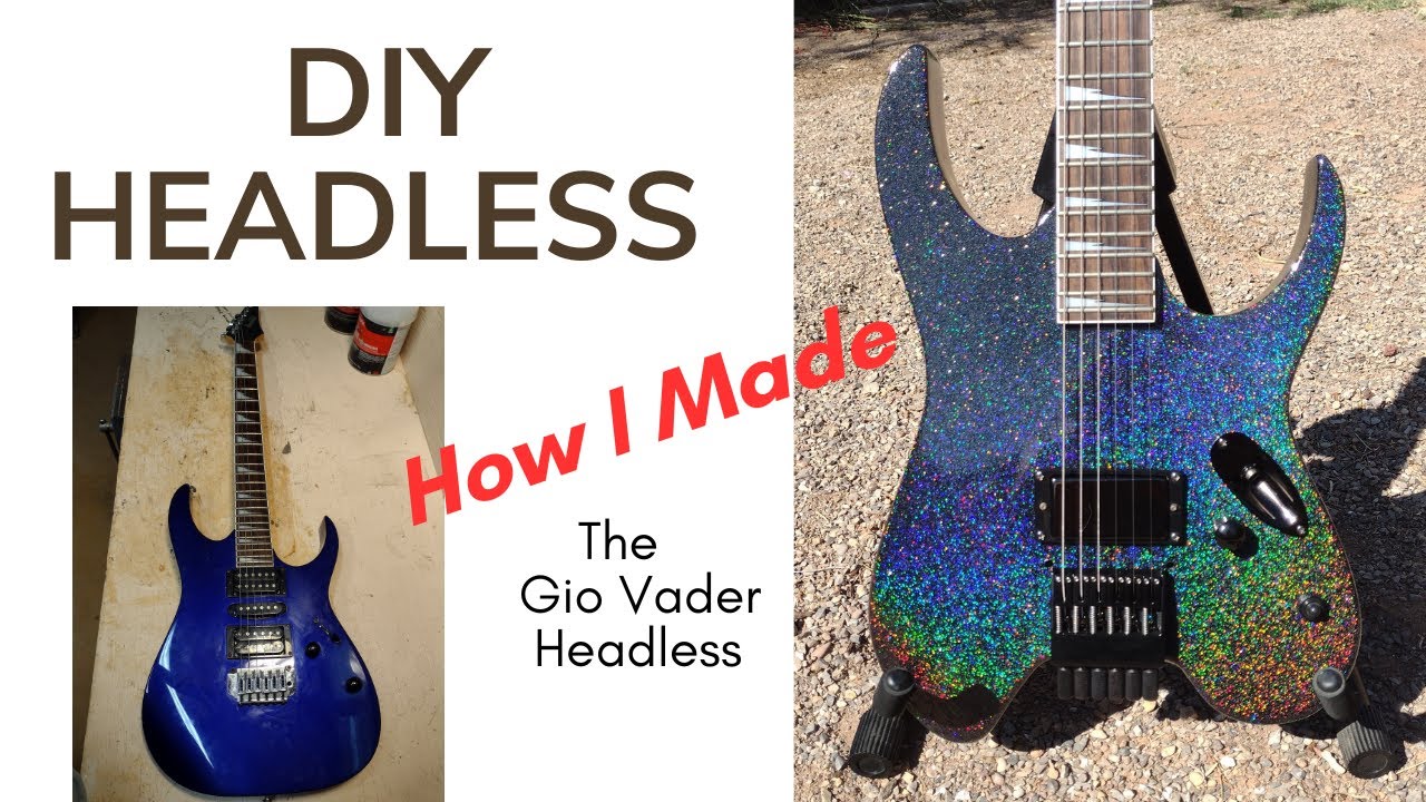 DIY Headless Guitar Conversion | Ibanez Gio Vader | Rattle Can