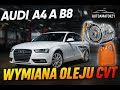 AUDI A4 B8 WYMIANA OLEJU W SKRZYNI AUTOMATYCZNEJ MULTITRONIC CVT